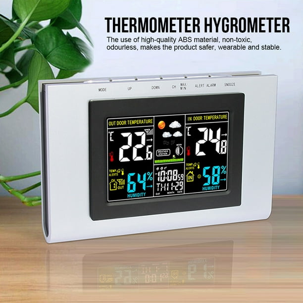 TS-H127G Digital Thermometer Hygrometer Temperature Humidity Temperature Tester Calendar Display Temperature Indicators 